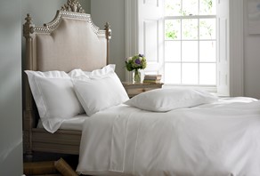 White bed linen